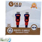 تصویر کابل HDMI GOLD OSCAR 4K 10 متری 