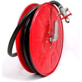 تصویر قرقره آتش نشانی با شیلنگ برزنتی20متر ورق ضخیم 