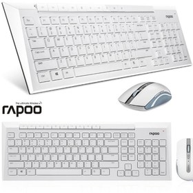 تصویر کیبورد و ماوس بی‌ سیم رپو مدل 8200 ا Rapoo 8200p Wireless Mouse and Keyboard Rapoo 8200p Wireless Mouse and Keyboard