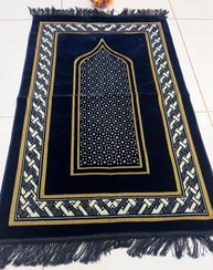 تصویر جانماز مخمل تراکم بالا در رنگبندی متنوع جنس درجه یک - سبز سیدی janamaz