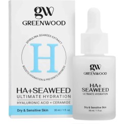 تصویر سرم آبرسان هیالورونیک اسید و جلبک دریایی گرین وود | حاوی 2% هیالورونیک اسید ( اصل , انقضا 1407/06 , قسطی , ارسال یک روزه ) 