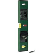 تصویر مجموعه 18 عددی تراز و سرپیچگوشتی بوش مدل 2607017070 Spirit Level with Screwdriver Bits