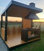 تصویر آلاچیق چوب و فلز کد700RT 