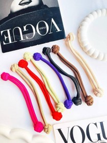 تصویر کش مو گره ای - قرمز 