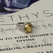 تصویر انگشتر زنانه سیترین 