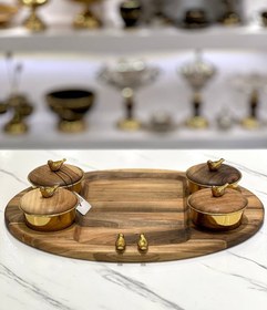 تصویر سینی مزه طرح گنجشک 