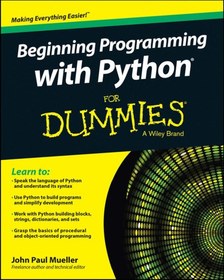 تصویر دانلود کتاب Beginning programming with Python for dummies ویرایش 1 کتاب انگلیسی شروع برنامه نویسی با پایتون برای آدمک ها ویرایش 1