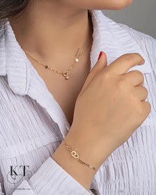 تصویر دستبند طلا آریا 