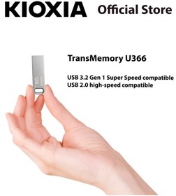 تصویر فلش مموری کیوکسیا مدل U366 ظرفیت 128 گیگابایت ا U366 TransMemory 128GB USB 3.2 Flash Memory U366 TransMemory 128GB USB 3.2 Flash Memory