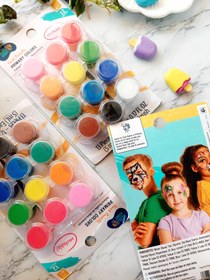 تصویر رنگ گریم صورت کودک 