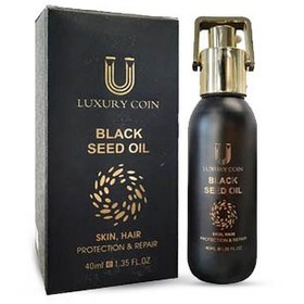 تصویر روغن ترکیبی سیاه دانه ، جوانه گندم و آرگان لاکچری کوین OIL LUXURY COIN