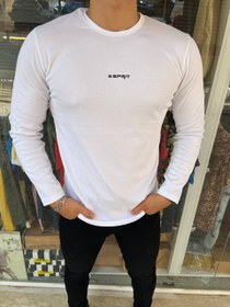 تصویر تیشرت سفید آستین بلند Esprit Esprit Long Sleeve T-shirt