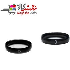 تصویر انگشتر مدل رینگ ماه و خورشید بسته دو عددی The moon and sun ring model ring, set of two pieces