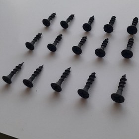 تصویر پیچ ام دی اف ۲ سانتی مشکی سایز ۲۰×4 بسته ۱۰۰۰ عددی Dry wall screw mdf 2cm