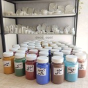 تصویر رنگ پودری زرد سنگ مصنوعی 