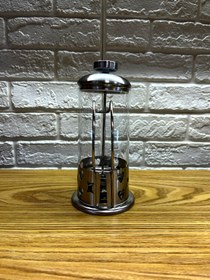 تصویر فرنچ پرس استیل حجم ۳۵۰ میلی لیتر 