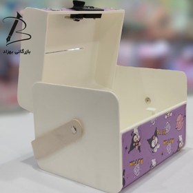 تصویر قلک و صندوق رمز دار طرح کرومی 