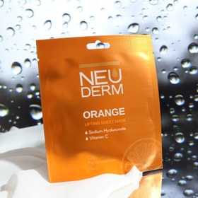 تصویر ماسک صورت حاوی عصاره پرتقال نئودرم (neuderm) Neuderm Orange Sheet Mask