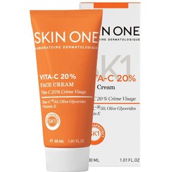 تصویر کرم صورت حاوی انتی اکسیدان ویتامین سی 20% اسکین وان 30 میلی لیتر SKIN ONE Vita-C 20% Face Cream 30 ml