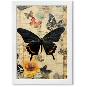 تصویر تابلو طرح پروانه‌ای 