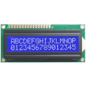 تصویر LCD 2*16 کاراکتری بک لایت آبی 2x16 character lcd with backlight Blue