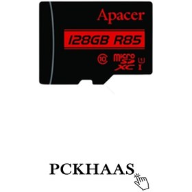 تصویر کارت حافظه microSDHC اپیسر کلاس 10 استاندارد UHS-I U1 ظرفیت 128 گیگابایت همراه با آداپتور SD 