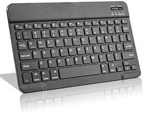 تصویر EDIVIA Amazon Fire HD 10 Wireless Keyboard,Universal Slim Portable Bluetooth Keyboard Compatible with Amazon Fire HD 10 Keyboard with Built in Rechargeable Battery,Black 