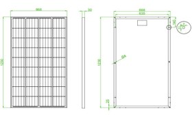 تصویر پنل خورشیدی مونوکریستال 150 وات OSDA-isola مدل ODA150-18-M solar panel 100 watt monocristall Osda Isola