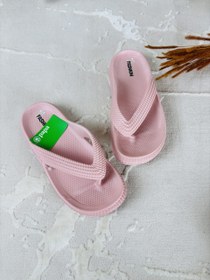 تصویر دمپایی انگشتی زنانه پاپا مدل بافتی 