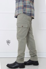 تصویر شلوارشش جیب کتان 