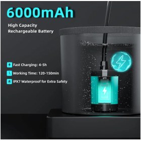 تصویر دوش کمپینگ Mytrix Portable Shower | باتری شارژی و سطل تاشو 20 لیتری 