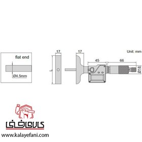 تصویر میکرومتر عمق سنج دیجیتال 150-0 میلیمتر اینسایز مدل 150-3540 INSIZE 3540-150 digital depth micrometer