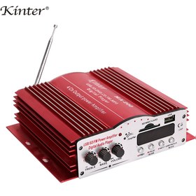 تصویر آمپلی فایر 4 کاناله کینتر مدل 4channel 12v car audio amplifier with USB/SD/FM kinter MA-200 