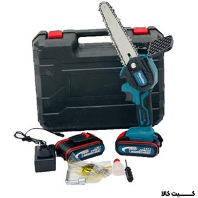 تصویر اره شارژی زنجیری تیغه 15 سانت ماکیتا 36V Makita 36V rechargeable chain saw, 15 cm blade