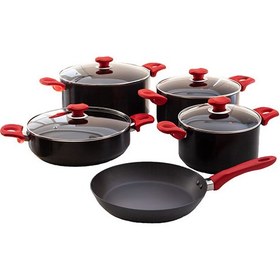 تصویر سرویس قابلمه هاردآنادایزد کارال مدل پادیشا (9 پارچه) Karal Hard-Anodized Padisha Cookware Set 9 Pieces