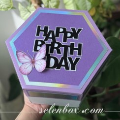 تصویر باکس هدیه مدل سوپرایز 3 لایه دخترانه هولوگرامی 