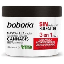 تصویر ماسک موی فاقد سولفات باباریا مدل 3in1 Babaria Cannabis Mask 3 in 1