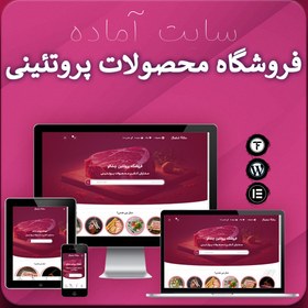 تصویر سایت آماده فروشگاه گوشت و مواد پروتئینی 