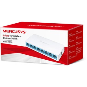 تصویر سوییچ ۸ پورت مرکوسیس مدل MS108 Mercusys MS108 8Port Switch