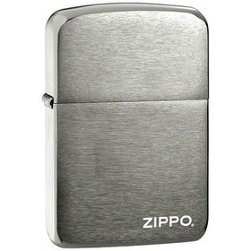 تصویر فندک زیپو مدل Zippo Replica Brush Chrome کد1941 Zippo Replica Brush Chrome 1941 Lighter