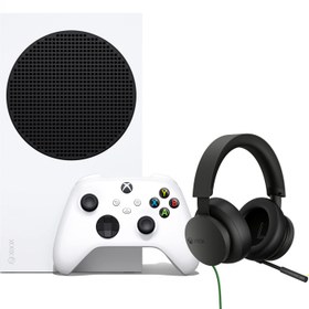 تصویر باندل کنسول Xbox Series S White + Xbox Stereo Wired 