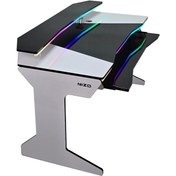 تصویر میز گیمینگ هایگلس کد MZ مشکی و سفید 