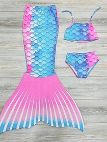 تصویر مایو و لباس پری دریایی دخترانه برند rs ramuni Girls Mermaid Swimsuit and Costume