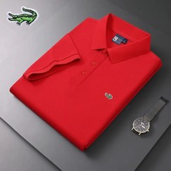 تصویر تیشرت لاگوست قرمز مشابه اورجینال - L ا Lacoste Red T-shirt similar to original Lacoste Red T-shirt similar to original