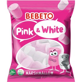 تصویر مارشمالو پینک اند وایت ببتو 70گرم bebeto pink &white