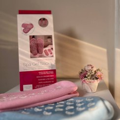 تصویر جوراب سیلیکونی حاوی روغن های تقویتی - آبی 