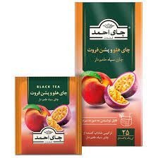 تصویر چای هلو و پشن فروت احمد - بسته ی 25 عددی 