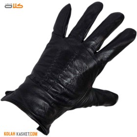 تصویر دستکش زمستانی موتورسواری چرم کد N315 Leather motorcycle winter gloves code N315