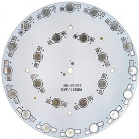 تصویر PCB گرد آلومینیوم 7 تا 24 وات 
