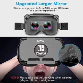 تصویر هدست واقعیت مجازی Oivo برای نیتندو سوئیچ VR Headset Compatible with Nintendo Switch & Nintendo Switch OLED Model, OIVO 3D VR